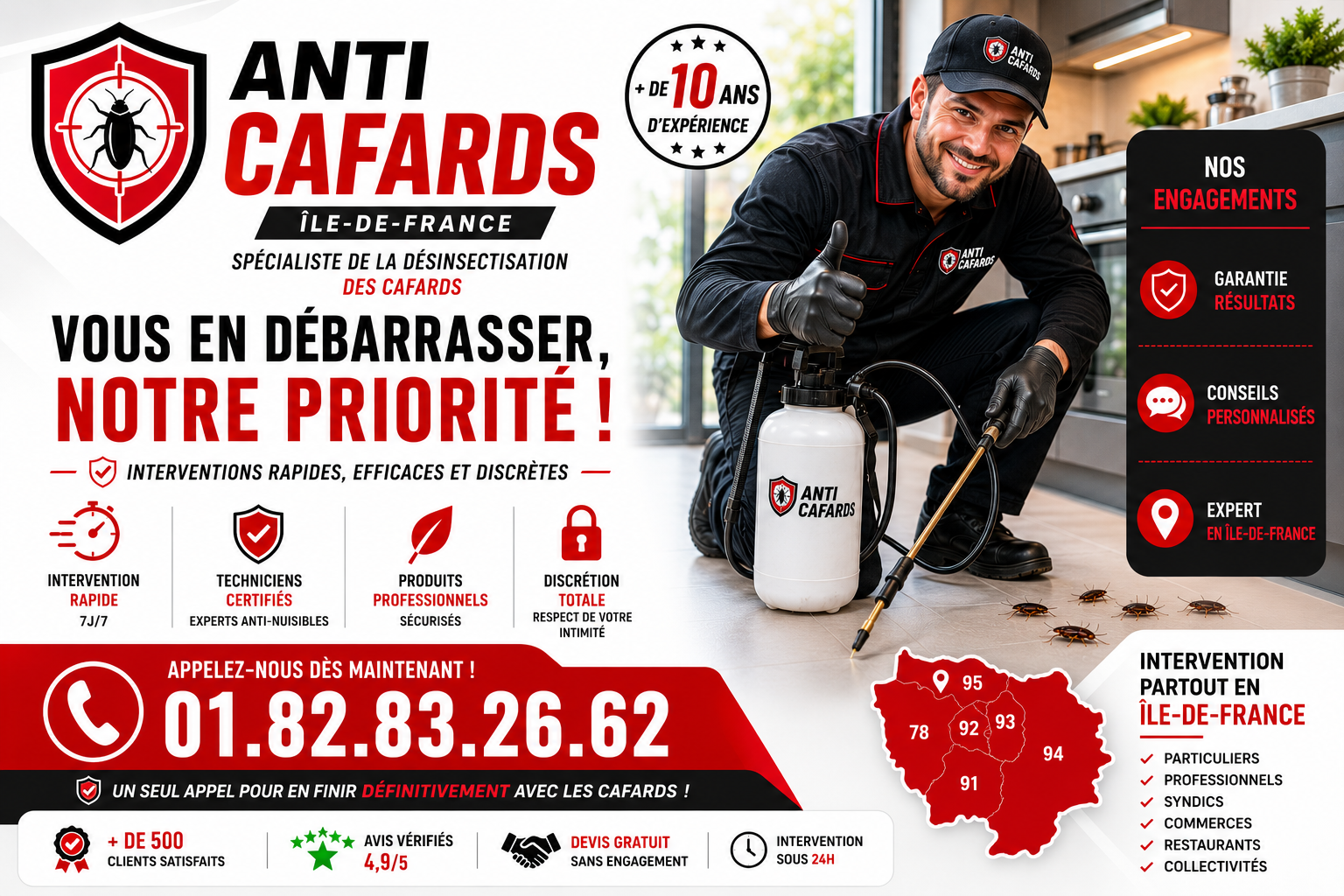 Cafards Chatenay Malabry